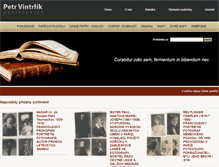 Tablet Screenshot of antikvariat-vintrlik.cz